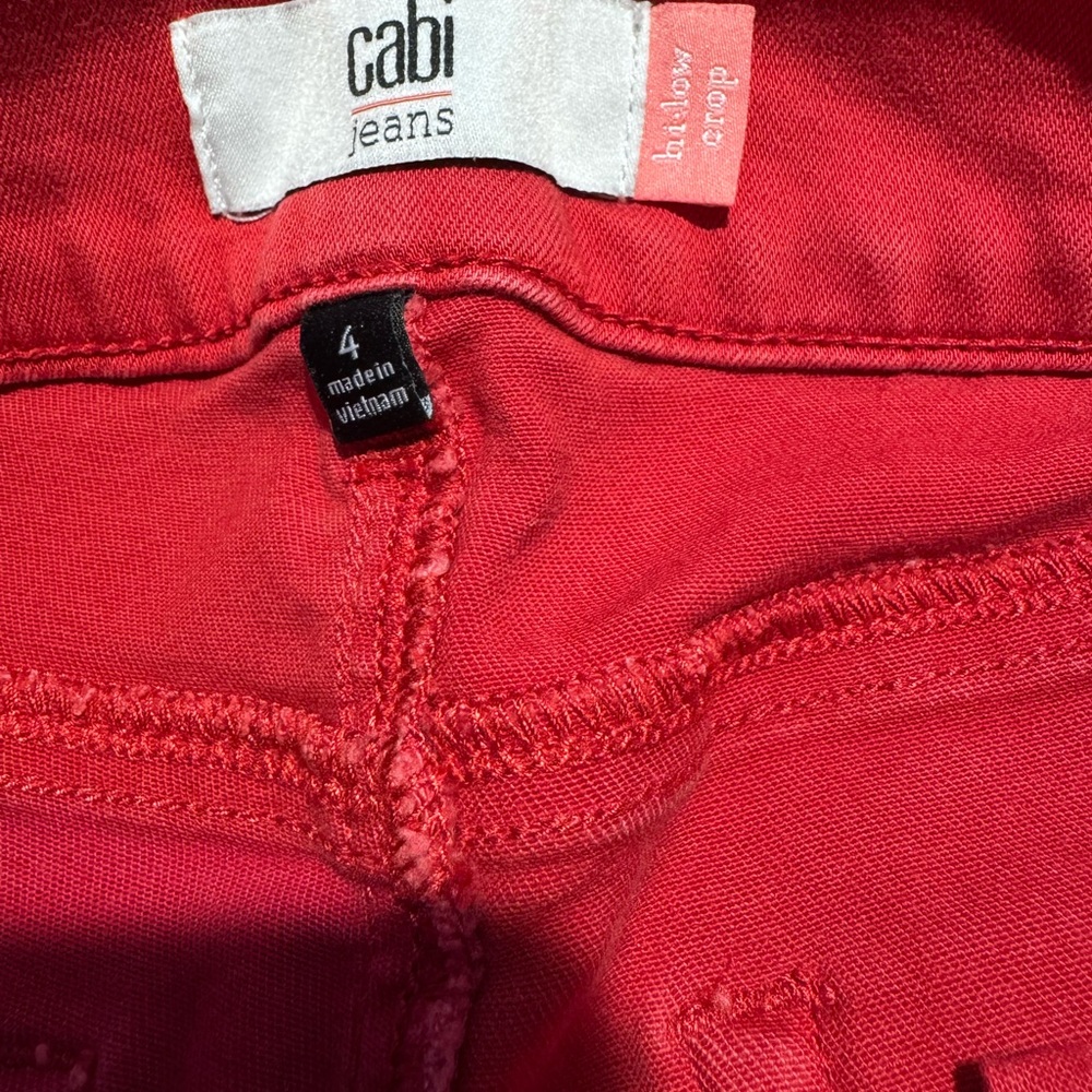 Cabi Red Jeans - Picture 7 of 7